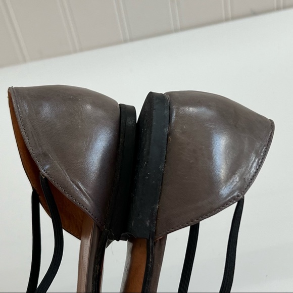 Giorgio Armani pointed toe flats T-strap Mary Jane IT 37 1/2 US 7 made in Italy - Picture 12 of 16